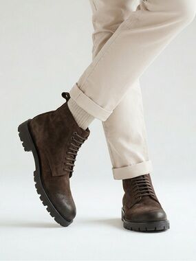 NEW in BOX Good Man Brand - Men’s Modern City Leather Ankle Boots- Brown Size 12